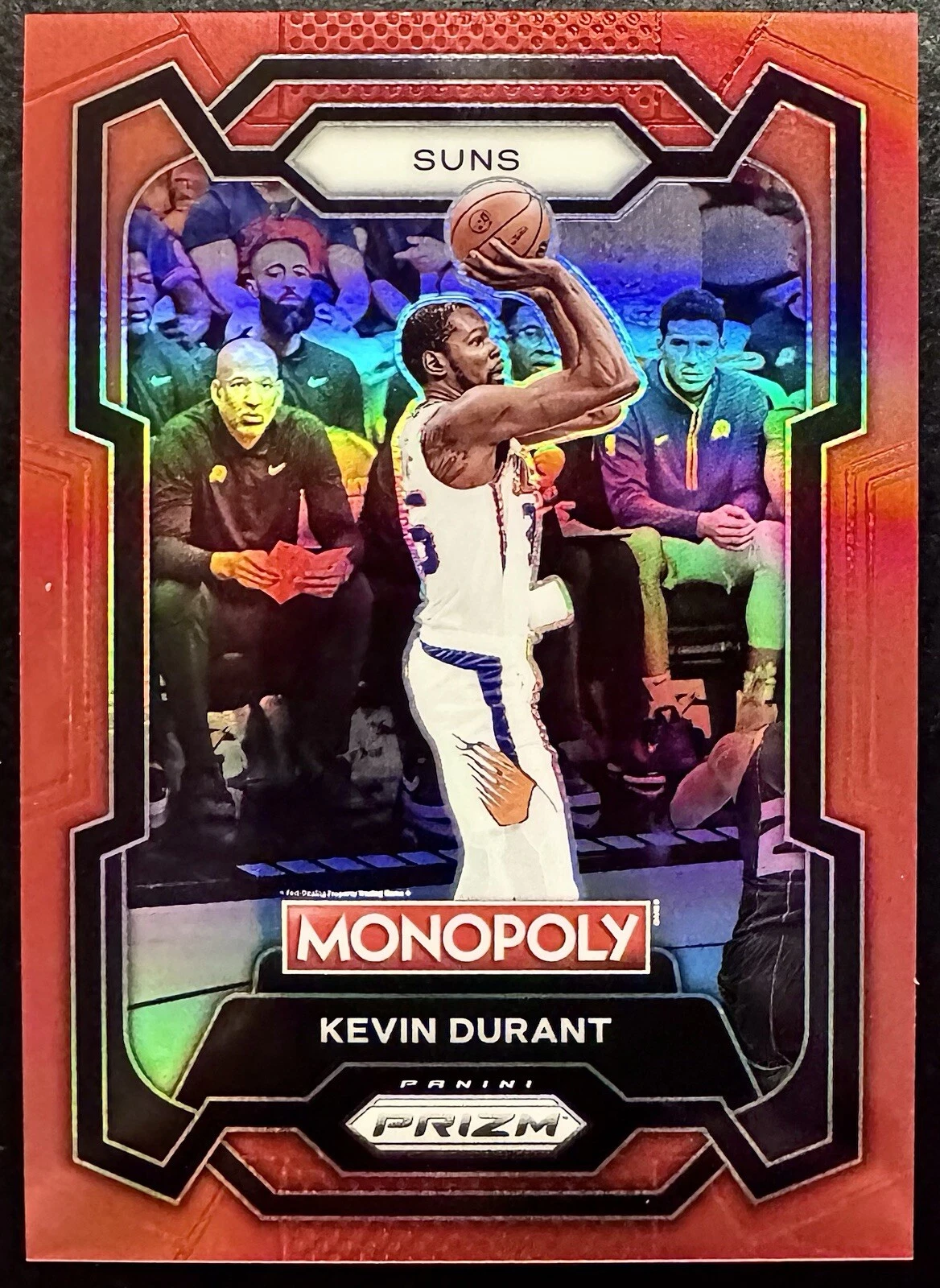2023-24 Panini Prizm Monopoly Kevin Durant Red Prizm #/99 Phoenix Suns NBA #70