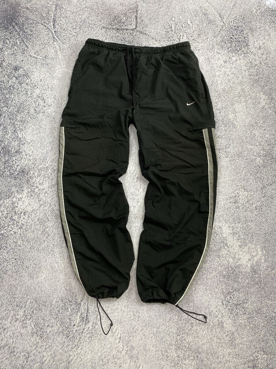 Nike Track Nylon Pants Vintage Swoosh Drill Y2K Joggers Rare Nike Track Nylon Pants Vintage Swoosh Drill Y2K Joggers Rare