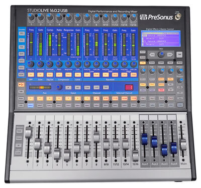 Presonus StudioLive 16.0.2 USB: 16x2 Live/Recording Digital Mixer w/ Interface