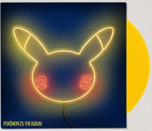 POKEMON 25: The Album (SEALED) Yellow Vinyl LP katy perry lil yachty post malone