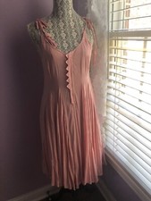 Miidii Coral Sundress S M 6 8 Zip Front Cute Comfy Cool