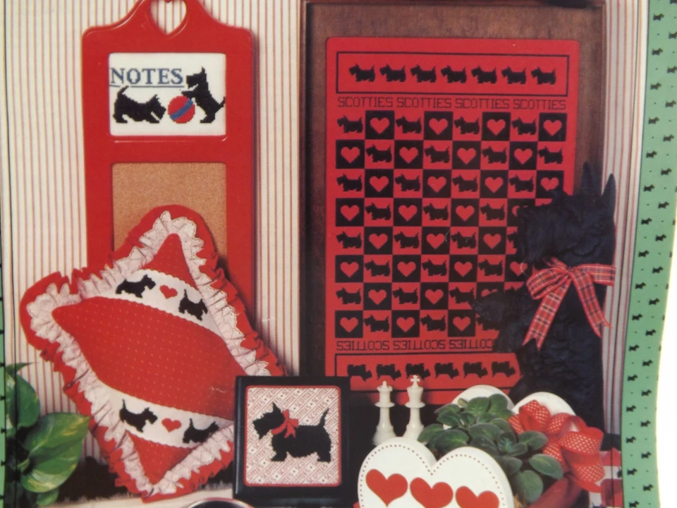 Bonnie Wee Scotties Cross Stitch & Craft Pattern Booklet 1985 Many Projects - Image 2 of 4