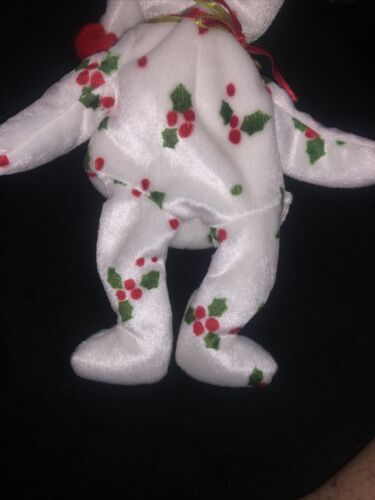 ty Beanie Babies Christmas Bear 1998 Holiday Teddy Jingle Bears with Tag - Picture 3 of 5