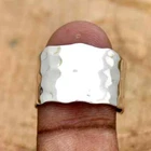 925 Sterling Silver Wide Band Ring Meditation Handmade Ring Jewelry All size-D10