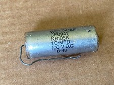 1 Vintage 1.0 uf 100v West-Cap Vitamin Q Capacitor TESTS GOOD PIO Crossover Cap