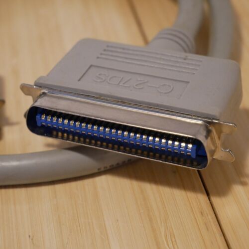 Vintage 3 foot SCSI Cable - Centronics 50 (Male to Male) C-27DS - Picture 2 of 8