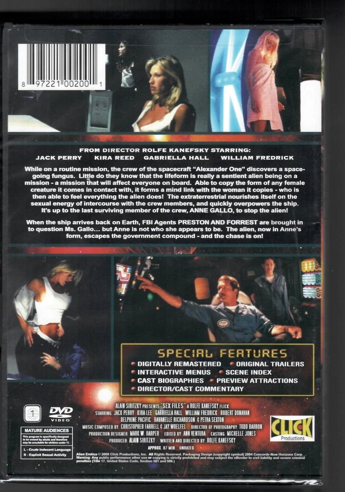 Alien Erotica (DVD) Kira Reed, Lauren Hays, Gabriella Hall - New & Sealed! OOP! - Image 2 of 2