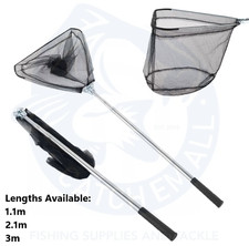 Landing Net Telescopic Folding Fishing Pole Extending Fly Trout Carp Course Sea
