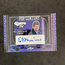 Ed Marinaro 2024 Leaf Metal Pop Century Retro TV Autograph Rare 4/4
