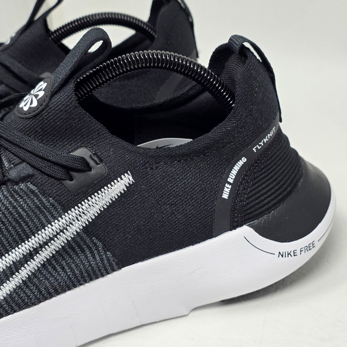 Nike Free Run Flyknit Black White Running Sneaker FB1276-002 