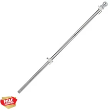 5FT Versatile Metal Flag Pole - Perfect for Indoor and Outdoor Seasonal Displays