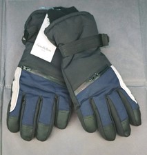 Goodfellow Men's Ski Gloves Blue Black Winter Snowboard Waterproof Pocket X/XL