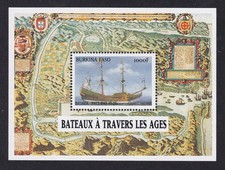 BURKINO FASO 1999 Famous Ships &ndash; Batavia Miniature Sheet SG MS1249 MNH/**