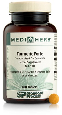 Standard Process Mediherb Turmeric Forte, 180 Tablets, Exp. 07/2028