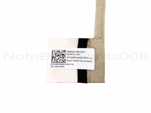 For HP Envy 15T-AE000 LCD Video Screen FHD Cable Nontouch ABW50 DC020026A00 - Picture 3 of 5