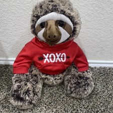 18 Dan Dee Collector's Choice SLOTH RED XOXO Hoodie Plush Stuffed Animal Toy