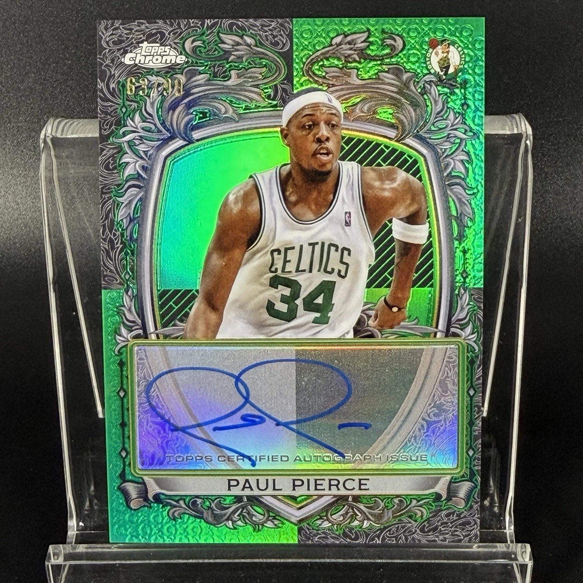 Topps Paul Pierce Basketball Autographed Sports Trading Cards