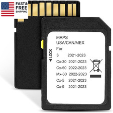 Navegación Coche GPS Tarjeta SD 2021-2023 Compatible con Mazda 3/CX5/CX9/CX30,