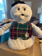 Rudolph the Red Nosed Reindeer Sam the Snowman Plush Dan Dee w/ tag 12"