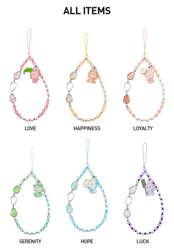 AUTHENTIC POP MART Labubu The Monsters Big Into Energy Phone Charm Blind Box Set - Image 4 of 4