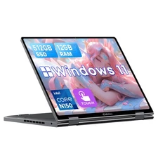 CHUWI MiniBook X 2-in-1: 10.5" FHD Touchscreen 16GB/512GB  Intel N150 Windows 11