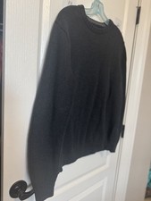 Croft Barrow Pullover Crew Neck Dark Grey Sweater Men  s Size Large