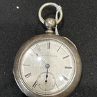 Elgin Antique Pocket Watch Key Wound Fahye No 1 Coin Silver #BC