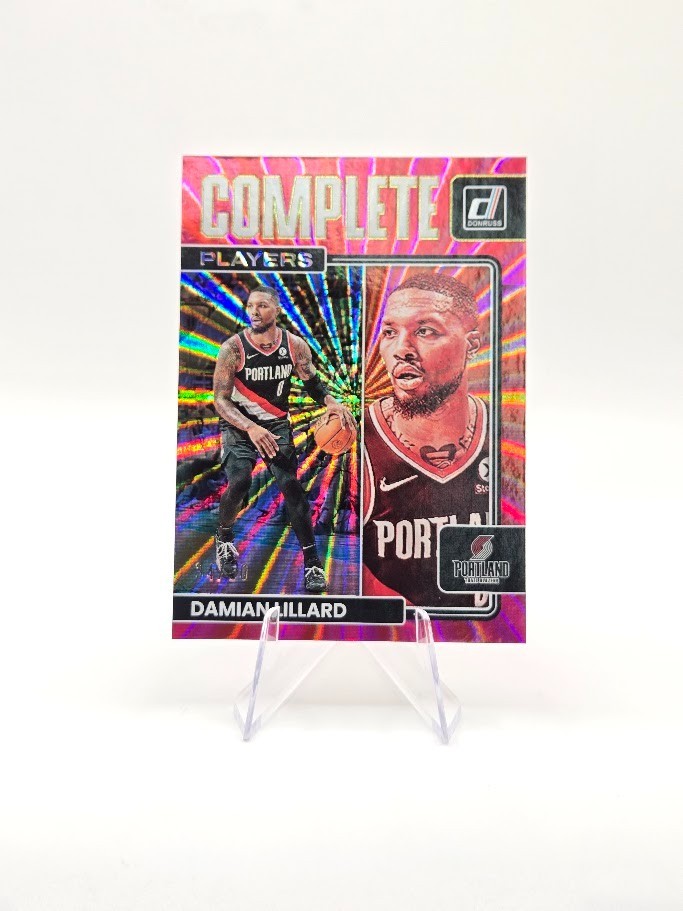 Danial Lillard 2022-23 Panini Donruss Compete Players Pink Laser SP /50 #8