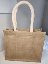 MUJI Jute Tote Bag - 12 x11 x 7 - Unused