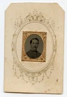 Gemtype tintype of Civil War soldier taken by C.L. Buckley's, Batavia, New York