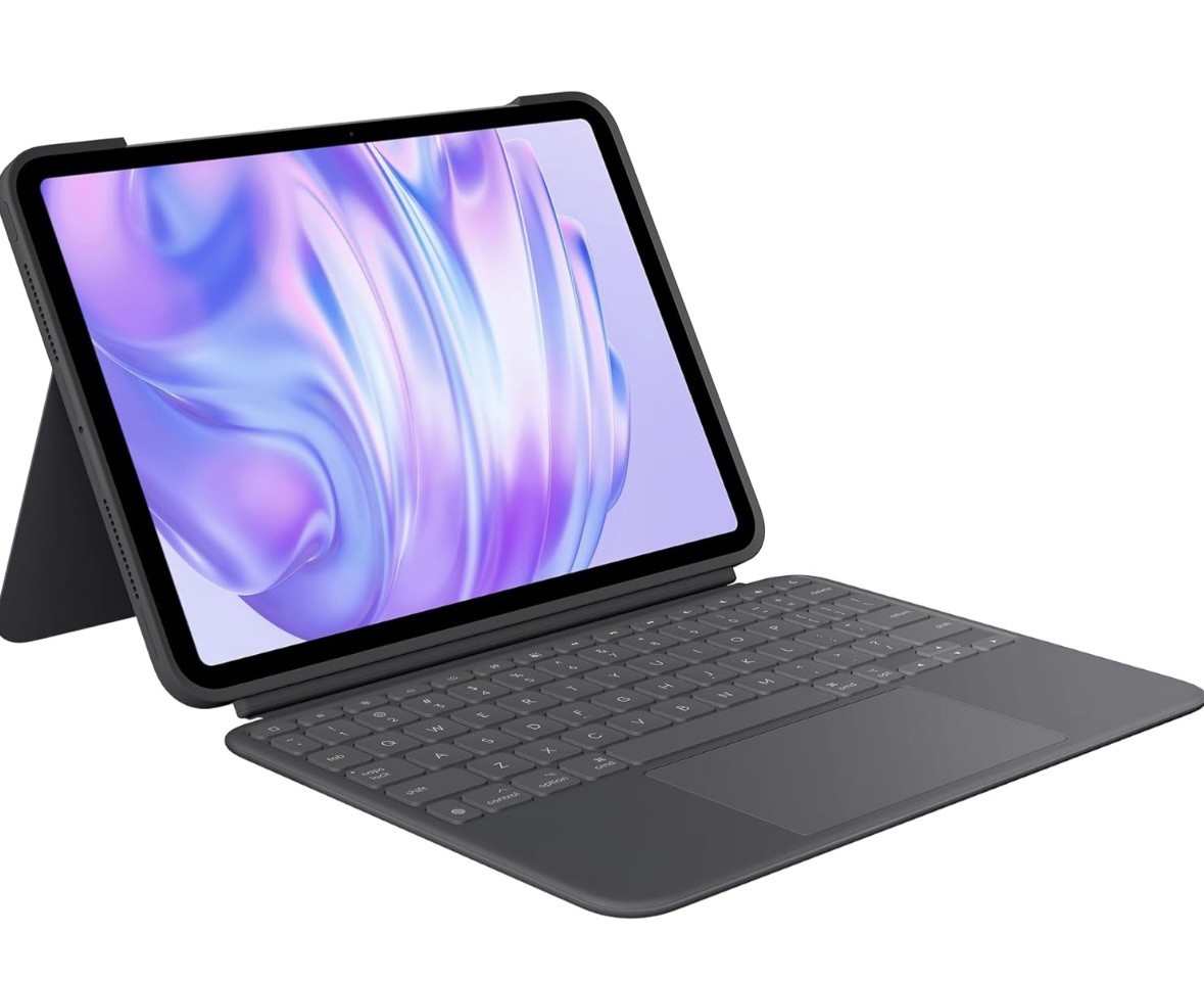 Logitech Combo Touch iPad Pro 11-inch (M4)(2024) Keyboard Case -Backlit Keyboard