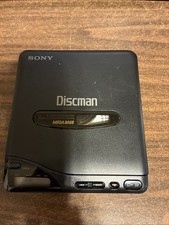 Sony D-66 Discman Portable CD Player with Power Supply for PARTS/REPAIR