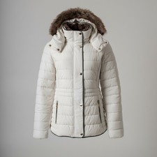 Joules Ladies Gosway Chevron Quilted Marine Navy Jacket