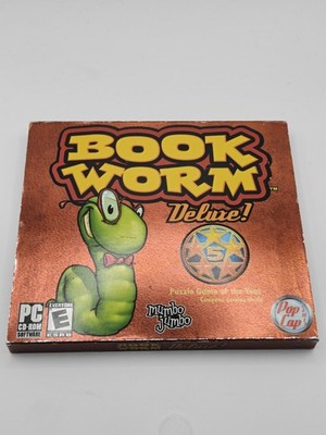 Bookworm Deluxe PC Game CD-ROM PopCap Retro Classic Word Puzzle - Works