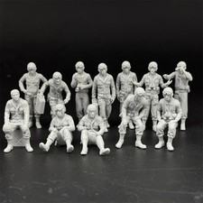 1/35 WW2 US Army Tank crew Soldiers RESIN FIGURE MODEL KIT Unassembled Unpainted