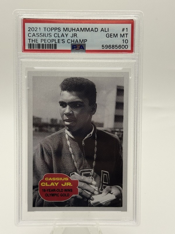 2021 Topps Muhammad Ali The People's Champ #1 Cassius Clay Jr. PSA 10
