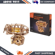Ukraine Made Ugears Steampunk Airship Wooden Mechanical 3D Puzzle Model Kit