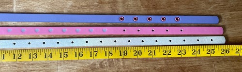 Cat & Jack Girls Small Belts Set Of 3 Purple Pink And Iridescent - Picture 6 of 6