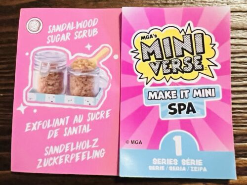 MGA Miniverse Make It Mini Spa SANDALWOOD SUGAR SCRUB New-Open