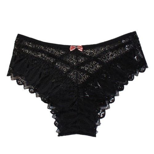Panties For Women Crochet Lace Lace Up Panty Sexy Hollow Out Underwear - Picture 9 of 34