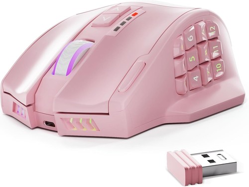 Lightweight Venus Pro Wireless Gaming Mouse - 16 Programmable Buttons, 70 Hours