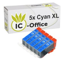 5 PATRONEN CLI526 cyan IX6520 IX6550 MG5120 MG5150 MG5220 MG5250 MG 8240 NEU