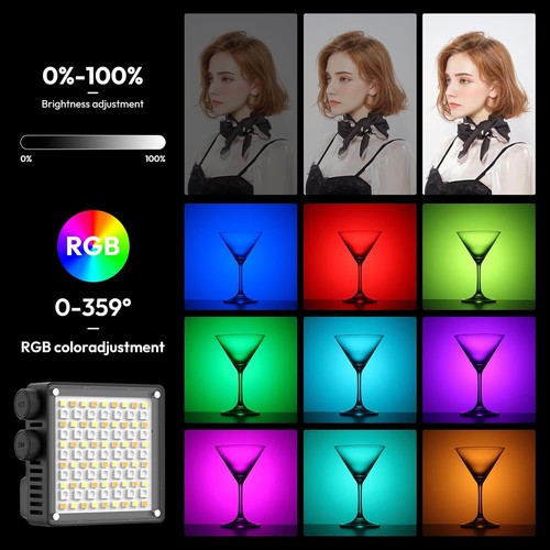 ULANZI LE20 RGB Video Light, 20W Pocket Camera Light 2500-9000K CRI 95+ 20 Scene - Picture 4 of 9