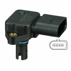 Sensor, intake manifold pressure for AUDI SEAT SKODA DELPHI PS10146 - Picture 2 of 3