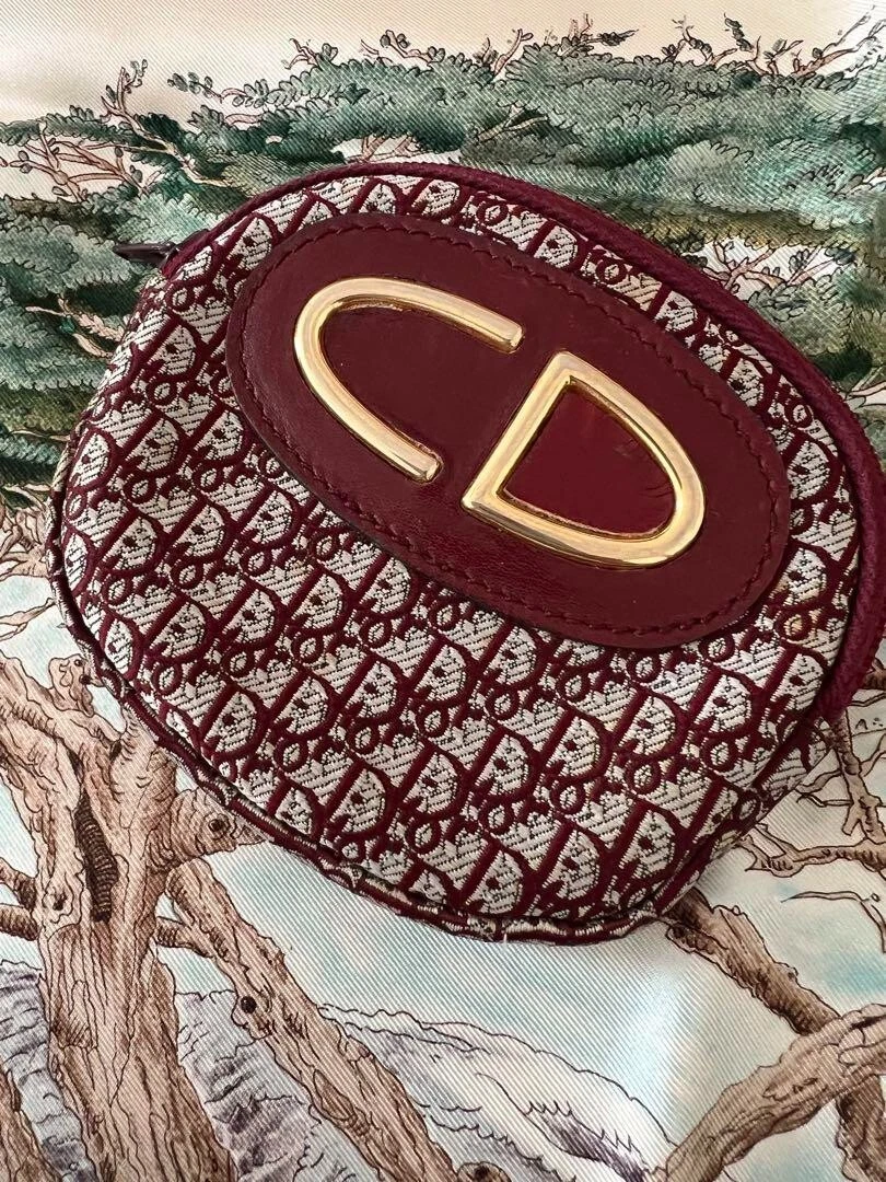Christian Dior Trotter porte monnaie porte monnaie portefeuille vintage France du Japon