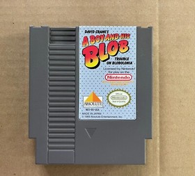 A Boy And His Blob (Nintendo, NES) - Manual & Dust Cover Included
