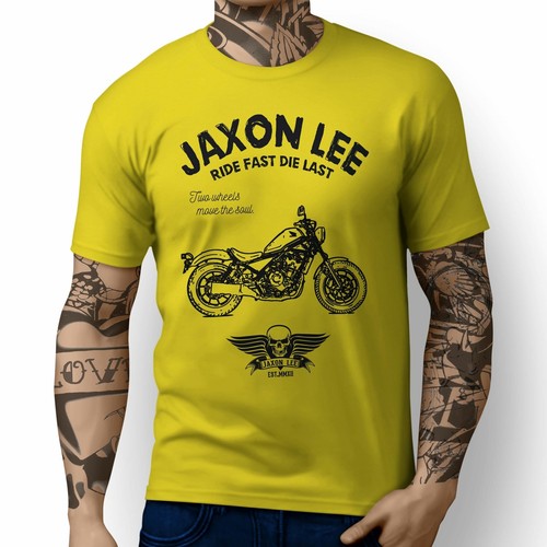 JL* Ilustración de paseo para un fanático de motocicleta Honda Rebel 500 - Imagen 24 de 24