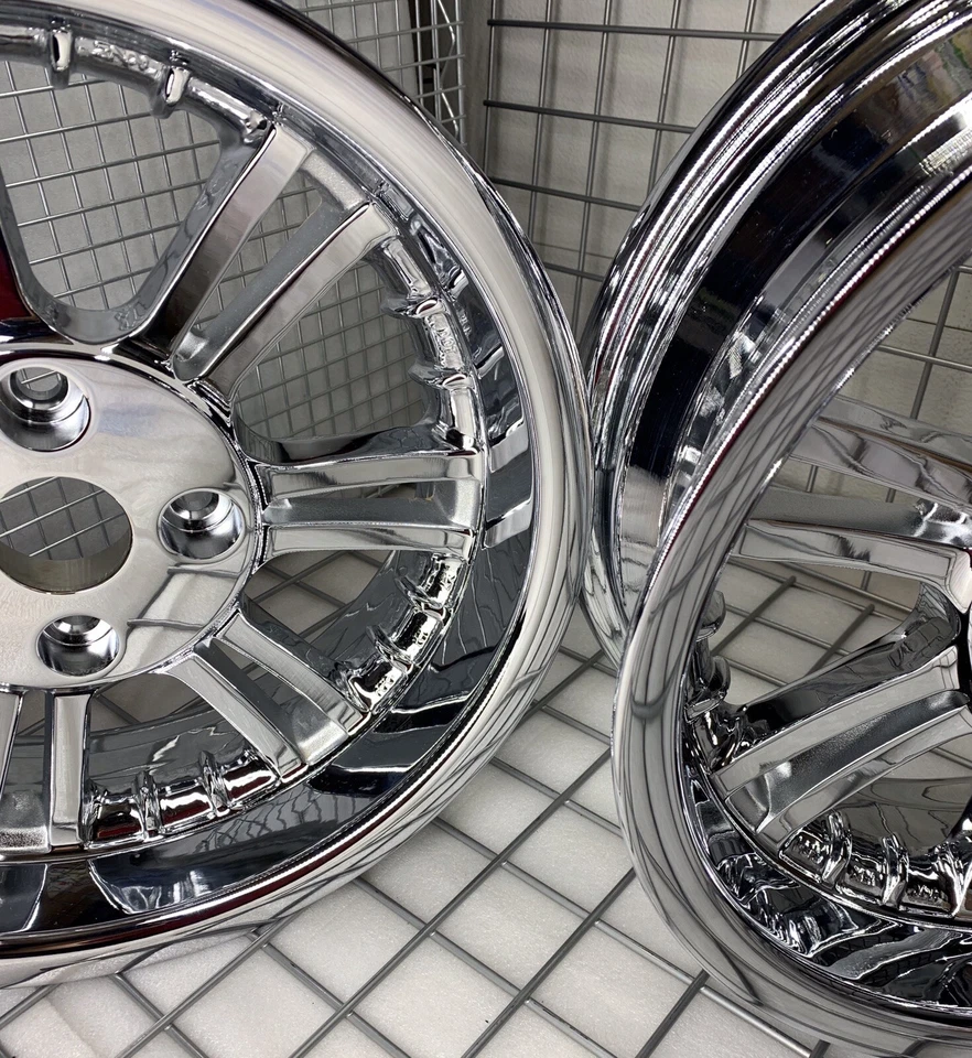 Harley TRIKE TRI GLIDE TRASERO llantas cromadas 2009-23 15x5 MAG OEM INTERCAMBIO llantas Foto 4 de 4