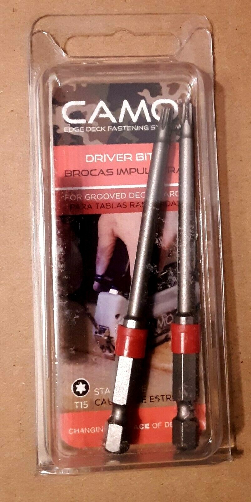 CAMO 345089 T15 Torx Driver Bits for Grooved Decking 2 PK eBay