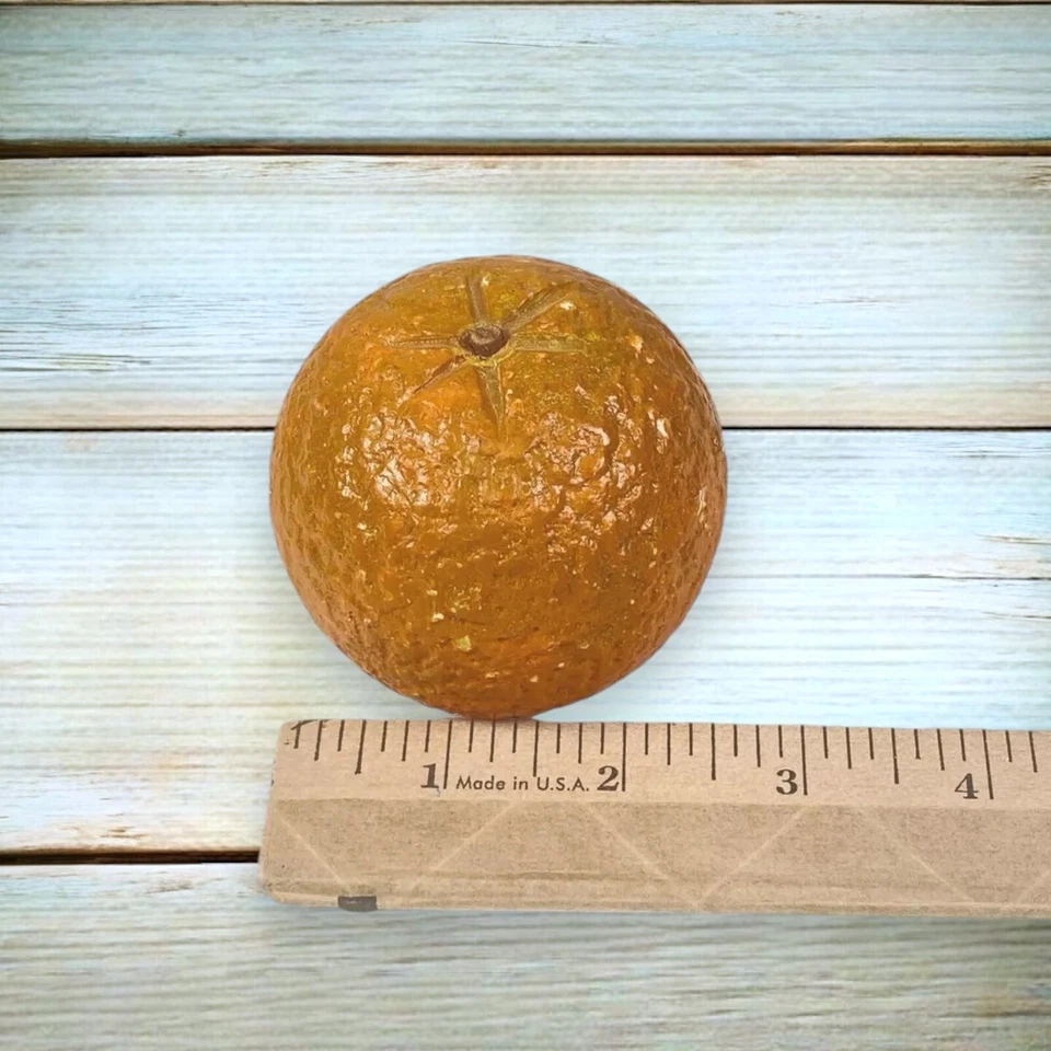 Винтажный реалистичный пищевой декор камень фрукты апельсин мандарин алебастр - Изображение 2 из 4